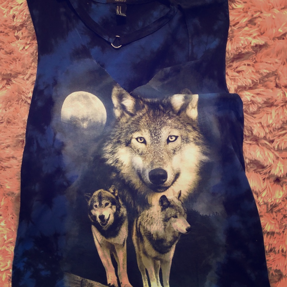 Wolf tank top